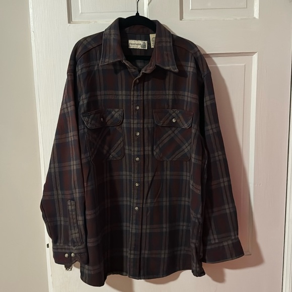 COPY - Vintage Fieldmaster Men's Large Plaid Flannel Button Down Shirt 100% cot… - Picture 1 of 8